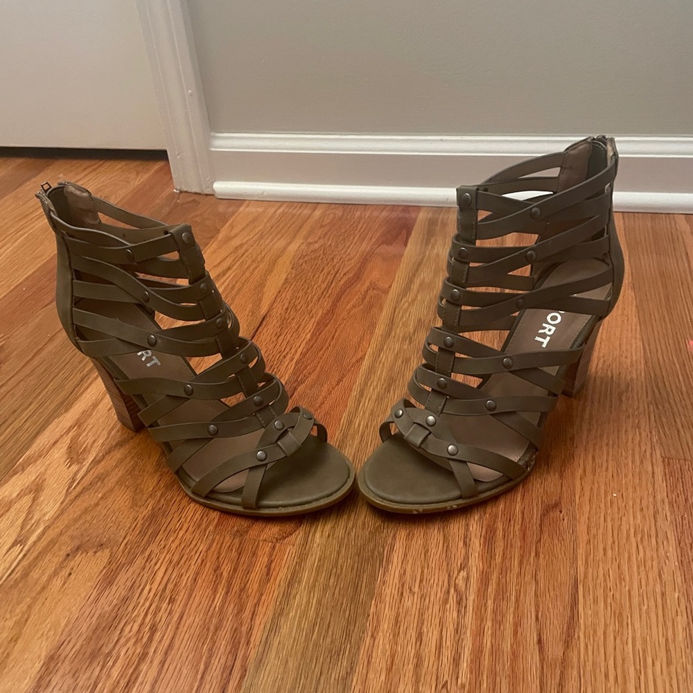 Strappy heels